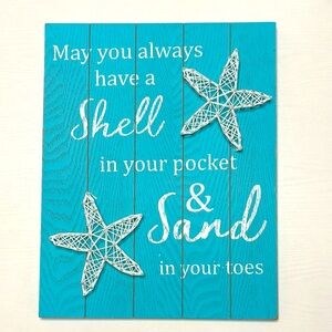 Wooden Beach Wall Decor